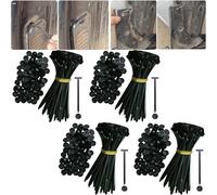 Nylon Universal Cable Tie Buckle Replaces Screws for Car, Button Zip Ties, Cable Tie Buckle Through Nail for Fenders, Trunks, Engine Under Guards, Linings, Repair and Fixing Accessories (100pcs)