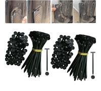 Nylon Universal Cable Tie Buckle Replaces Screws for Car, Button Zip Ties, Cable Tie Buckle Through Nail for Fenders, Trunks, Engine Under Guards, Linings, Repair and Fixing Accessories (50pcs)