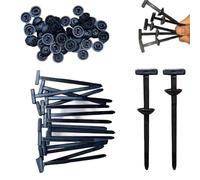 Nylon Universal Cable Tie Buckle, Reusable Multipurpose Button Small Black Zip Ties, Durable Heavy Duty Self-Locking Automotive Daily Repairing Plastic Cable Ties Tool for Auto Body Fixes (20Pc)