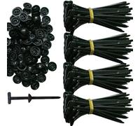 Nylon Universal Cable Tie Buckle, Reusable Nylon Zip Ties for Locking Cable, Multi-Packs Self-Locking NylonCable Ties for Various Car Body Fastening, Replaces Screws (100 PCS)