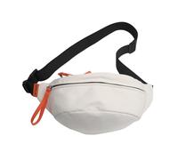 Nylon Waist Bag, Nylon Bumbag, Women's Shoulder Bag, Belt Bag, Sports Chest Bag with Adjustable Shoulder Straps for Daily Hiking Cycling Sports Training (White)