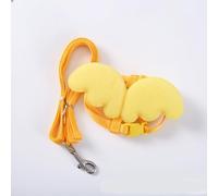 Nylon Walking Harness with Pull Cord for Ducks, Geese & Chickens - Breathable & Robust for Outdoor Activities and Training (Yellow)