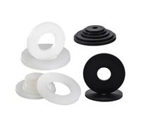 Nylon Washers M2 M3 M4 M5 M6 M8 M10 M12 M14 M16 M18 M20 M22 M24 Plastic Insulation Spacers Seals Black White Flat Gasket Ring(White,M3x16x1 200Pcs)