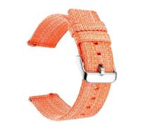 Nylon watch strap 18mm 20mm 22mm Light Color Series Women's Nylon Watch Strap, Universal, Replacement, Quick-release Bracelet Accessories(Orange,18mm)