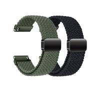 Nylon Watch Strap 22 mm Elastic Bracelet with Magnetic Clasp for Samsung Galaxy Watch 3 45 mm/Galaxy Watch 46 mm/Gear S3 Classic/Frontier/Vivoactive 4, Smartwatches Bracelet for Men and Women, 22mm