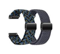 Nylon Watch Strap 22 mm Elastic Bracelet with Magnetic Clasp for Samsung Galaxy Watch 3 45 mm/Galaxy Watch 46 mm/Gear S3 Classic/Frontier/Vivoactive 4, Smartwatches Bracelet for Men and Women, 22mm