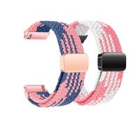 Nylon Watch Strap 22 mm Elastic Bracelet with Magnetic Clasp for Samsung Galaxy Watch 3 45 mm/Galaxy Watch 46 mm/Gear S3 Classic/Frontier/Vivoactive 4, Smartwatches Bracelet for Men and Women, 22mm