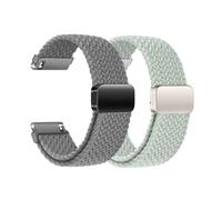 Nylon Watch Strap 22 mm Elastic Bracelet with Magnetic Clasp for Samsung Galaxy Watch 3 45 mm/Galaxy Watch 46 mm/Gear S3 Classic/Frontier/Vivoactive 4, Smartwatches Bracelet for Men and Women, 22mm
