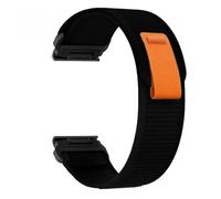 Nylon Watch Strap Compatible With Fenix E 8 7X 7 6 6X/Epix Pro Gen 2 Tactix 7Pro Forerunner965 255 Watchband 22mm 26mm QuickFit(Black-black,26mm)