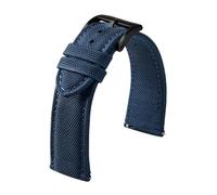 Nylon watch strap Double-sided Nylon Watch Strap, Quick-release Canvas Band 20mm 22mm, Men's Watchband(Blue 2,20mm)