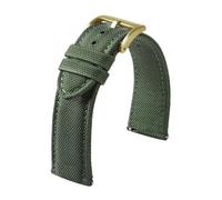 Nylon watch strap Double-sided Nylon Watch Strap, Quick-release Canvas Band 20mm 22mm, Men's Watchband(Green 1,22mm)