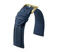 Nylon watch strap Double-sided Nylon Watch Strap, Quick-release Canvas Band 20mm 22mm, Men's Watchband(Blue 1,20mm)