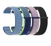 Nylon Watch Strap for Women Men, 22mm 20mm Replacement Bands with Velcro Closure, Quick Release Replacement Straps for Samsung Galaxy Watch/Garmin/Fossil/Amazfit/Huawei Replacement Watch Band 4PACK 02