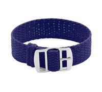 Nylon Watch Strap Men's Band Breathable Woven Wristband Stainless Steel Buckle Suitable For Various Watches(Blue,16mm)