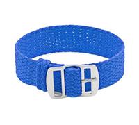 Nylon Watch Strap Men's Band Breathable Woven Wristband Stainless Steel Buckle Suitable For Various Watches(Dark blue,20mm)