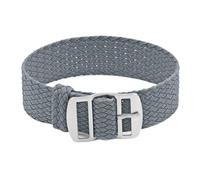 Nylon Watch Strap Men's Band Breathable Woven Wristband Stainless Steel Buckle Suitable For Various Watches(Grey,20mm)