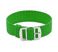 Nylon Watch Strap Men's Band Breathable Woven Wristband Stainless Steel Buckle Suitable For Various Watches(Light green,14mm)