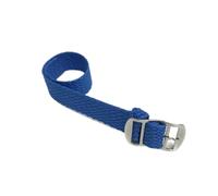 Nylon watch strap Retro Woven Nylon Watch Strap 14 16 18 20 22mm Breathable And Comfortable Wristband Accessories(Blue,16mm)