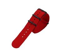 Nylon watch strap Stainless steel Strap for Redmi Watch 5/4 Metal Bracelet Accessories for Xiaomi Mi Band 9 Pro/Miband 8 Pro Replaceable Wristband(Red,22mm)