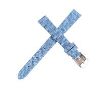 Nylon watch strap Women's Nylon Watch Strap, Soft Denim Style Quick-release Bracelet 8mm 10mm 12mm 14mm 16mm Universal Band(Blue,14mm)