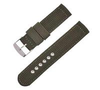 Nylon Watch Straps - PremiumNylon Quick Release Replacement Watch Bands for Men and Women-18mm, 20mm, 22mm, 24mm Watch Bracelet with Stainless Steel Silver Buckle (ArmyGreen,20mm)