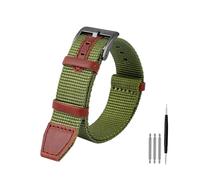 Nylon watchband Compatible With HAMILTON Khaki field H69439931 H69439411 Seiko T-imex wristband brand leisure watch straps 20mm 22mm(Army green black,22mm)