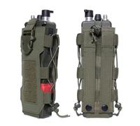Nylon Water Bottle Pouch Outdoor Hiking Holster 22x11x6cm | This nylon pouch securely holds 500 to 800ml water bottles during outdoor adventures.