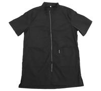 Nylon Waterproof Apron Pet Grooming Workwear Size L | Beauty Therapist Uniform, Black Random Label, Full Zip Smock, for Cat Care and Salon Use