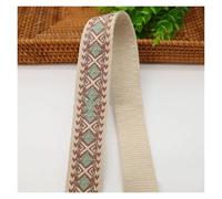 Nylon Webbing 1-5Meters 38/50mm Jacquard Webbing Tape 1.8mm Thick Bags Strap Ribbon Band for Sewing Clothing Luggage Belt Material Accessories(T0469-38mm,5Meters)