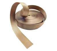 Nylon Webbing Band Herringbone, Nylon Webbing Strap 25mm & 38mm Multicolor 5 Yards for Bags Backpack Belt DIY Crafting Luggage Cargo(Khaki,25 mm)