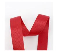 Nylon Webbing Strap 10Meters 20-50mm Nylon Webbing Tapes Ribbons for Belt Dog Collar Backpack Strap by The Meter Bias Binding DIY Sewing Accessories(RD001-Red,25mm)