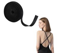 Nylon Webbing Strap, 3/8 Inch Heavy Duty Black Nylon Webbing Straps, 12 Yard Strapping for Outdoor Crafting DIY