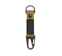 Nylon Webbing Strap With For Eagle Beak Buckle For Camping Hiking Backpack Gear Organization Secure Hanging Hook For Keys And Tools Black(Khaki)