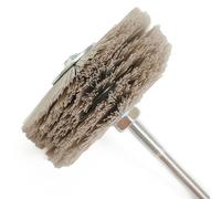Nylon Wheel Brush 80mm for Polishing Wood Furniture, 6mm Shank for Power Tools, Effective and for Various Projects (600#)