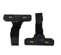 NYLON WINDPROOF RV AWNING CLAMPS FOR SECURE SUPPORT Black 2PCS
