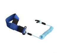 Nylon Wrapped Coiled Cord Boat Kill Switch Lanyard Enhancing For Jet Ski Safety with Comfortable Wrist Support Features (A Bule)