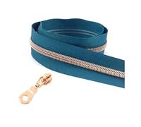 Nylon Zipper,5#, for General Sewing Applications in Dresses, Pants, and Shirts,Color 21,5Meters5PcSliders