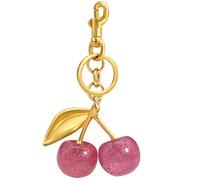 Nylry Cherry Keychain & Bag Charm - Cute Cherry Accessories for Women - Gift, One Size, Metal, Resin