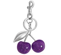 Nylry Cherry Keychain & Bag Charm - Cute Cherry Accessories for Women - Gift, One Size, Metal, Resin