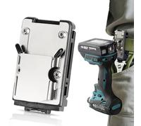 Nymblis Drill Holster for Tool Belt, Toughbuilt 304 Stainless Steel Tape Measure Holder, Adjustable Tool Clips, Drill Belt Clip for Cordless Drill, Impact, Nailer