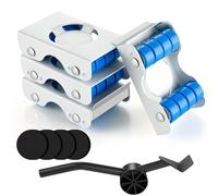 Nymblis White Furniture Transport Roller Set, Furniture Lifter with 4 Metal Sliders and Pry Bar, Appliance Rollers Moving Wheels & Sliders for Washing Machine, Sofa, Fridge, 350kg Load Capacity