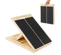 Nymblis Wooden Slant Board, Adjustable Stretch Board Incline Calf Stretch Board, Portable Stretch and Mobility Board for Squats Wedge Ankle Exercise, Calf Stretcher for Home, Gym, Office, Outdoor