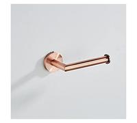 NYMFEA yaoqijie Bathroom Copper Black Toilet Roll Paper Holder Stand,wc Wall Mounted Toalet Paper Holder For Shower Room Bathroom Accessories lasting (Color : Rose gold)