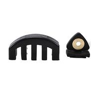 NYMFEA yaoqijie Professional Violin Mute Rubber Practice Muter For 4/4 3/4 1/2 Violino Viola Practice Accessories lasting (Color : Black)