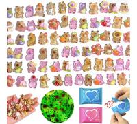 Nymora 100pcs Mini Resin Animals Blind Bags Mystery Bag In The Dark For Dollhouse, Micro Garden, Aquarium, Make It Mini Animals, Mini Verse Animals