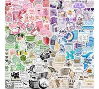Nymora 130PCS Book Stickers for Kindle, Bookish Sticker, Reading Decals for Laptop E-Reader Booktok Water Bottles Journal Scrapbook,Kindle Inserts Stickers (Glossy)