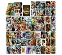 Nymora 92 PCS Italian Brainrot Cards Packs， Famous Fantasy Bizzare Animals，Bizarre and Fun Illustrations