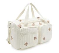 Nymora Bear Pattern Baby Hospital Bag & Maternity Tote Changing Bag, Little Bear Mommy Nappy Bags for Hospital Birth & Travel