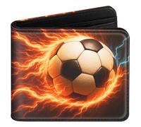 Nymora Boys Wallet Cute Leather Wallet - Credit Card Cash Id Holder RFID Blocking Bifold Small Wallets with Coin Pocket Id Window Slim for Teen Boys Little Boy Men Youth Guys Cool Unique Ball Design
