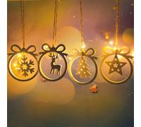 Nymora Christmas Tree Pendant Silicone Mold - 2 Pack, Baubles Casting Mould for Epoxy Resin, Holiday Ornament Making Kit